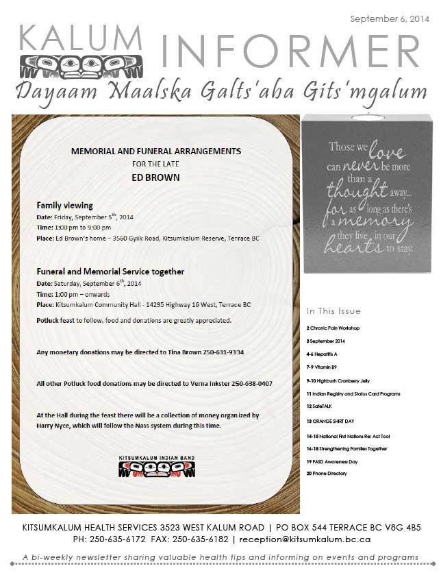Dayaam Maalska Galts’aba Gits’mgalum – Sept.6, 2014