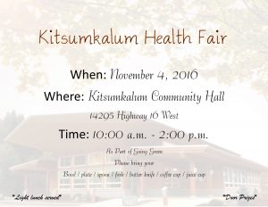Kitsumkalum health-fair-oct-2016