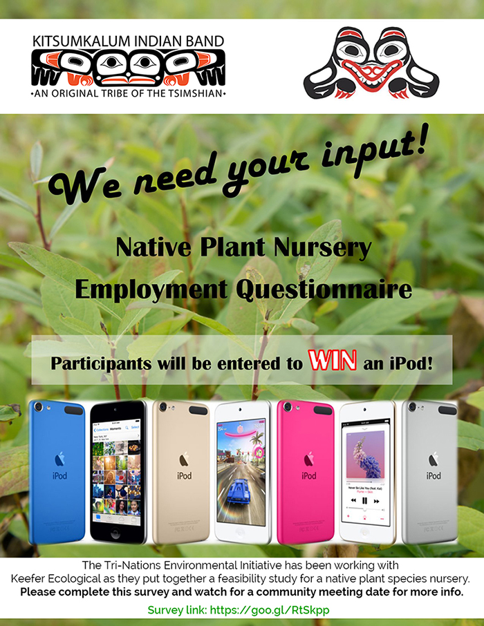 March 7 – 27, 2017 Native Plant Nursery Employment ONLINE Questionnaire