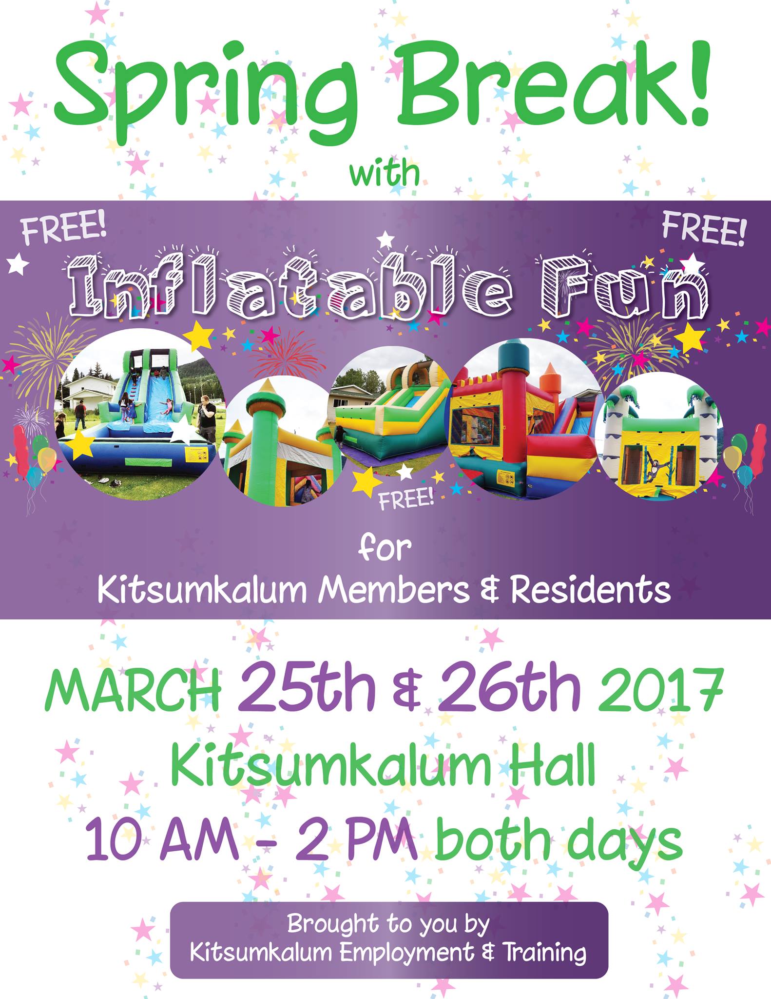 Spring Break Inflatable Fun Days!
