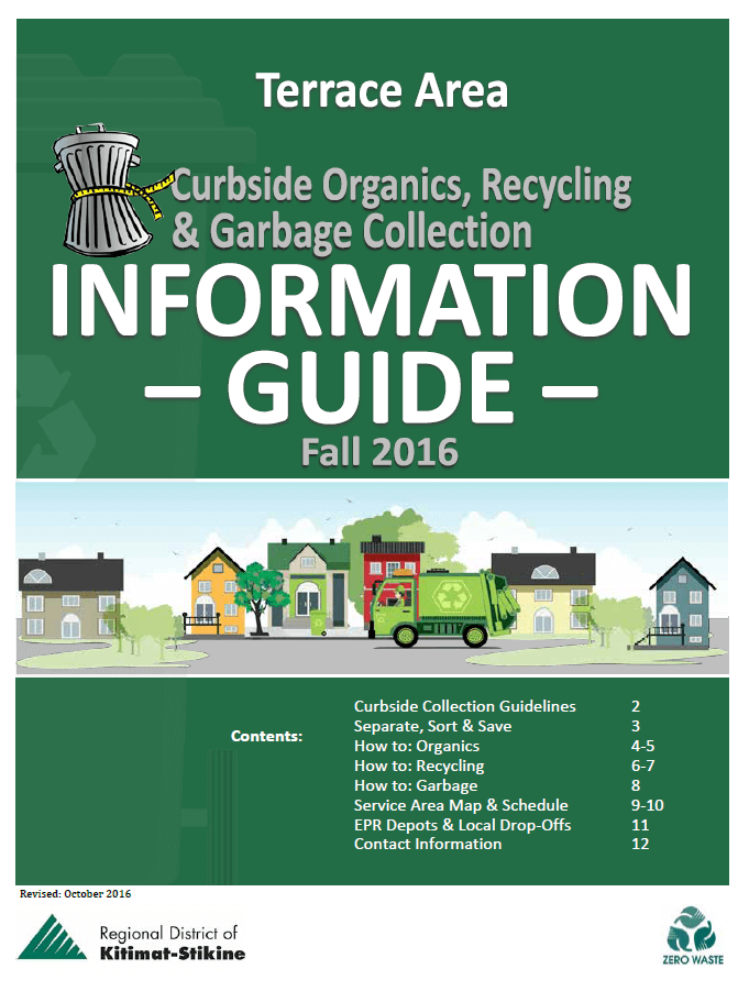 Curbside Garbage, Organics & Recycling Collection Info. Guide Fall 2016