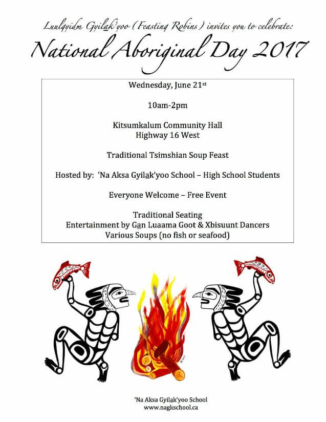 Celebrate National Aboriginal Day 2017 in Kitsumkalum