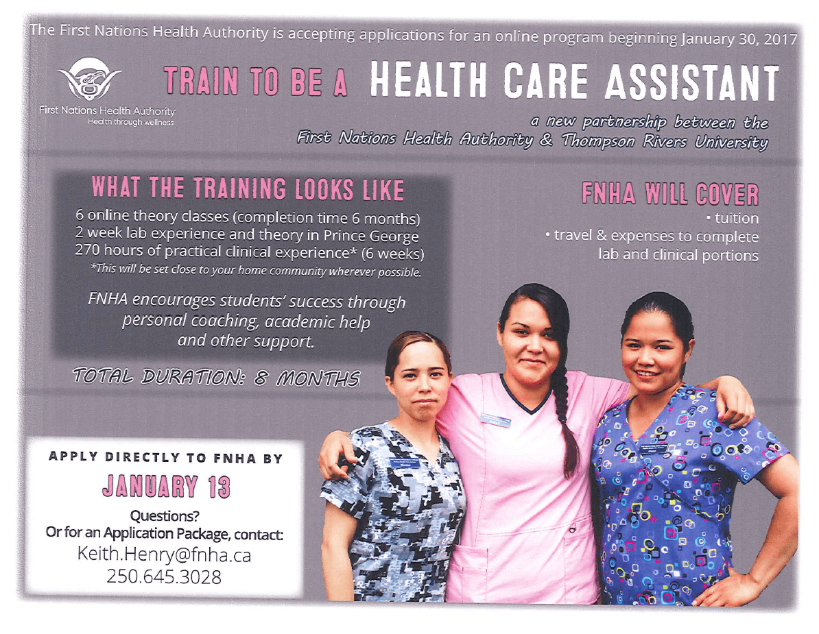 Train to be a Health Care Assistant!