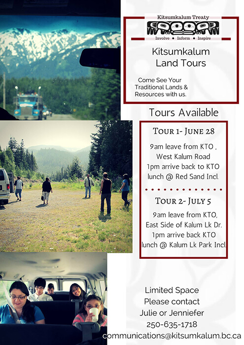 Kitsumkalum Land Tours – Tour 2: July 5