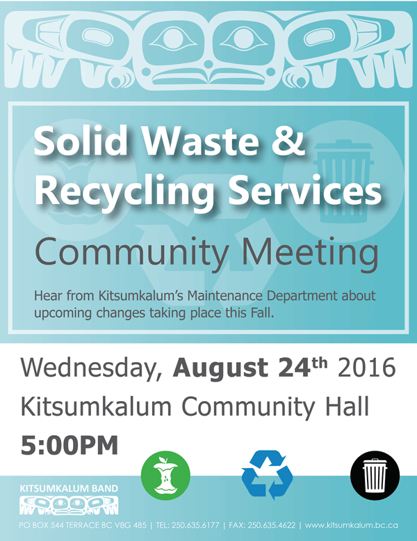 CHANGES COMING FOR WASTE DISPOSAL THIS FALL – COMMUNITY MEETING