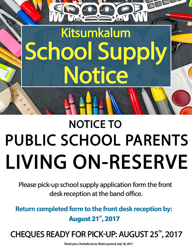Notice to Public School Parents Living On-Reserve