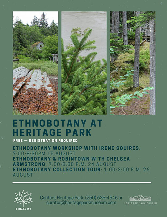 Ethnobotany & Robin Town Lecture at Heritage Park