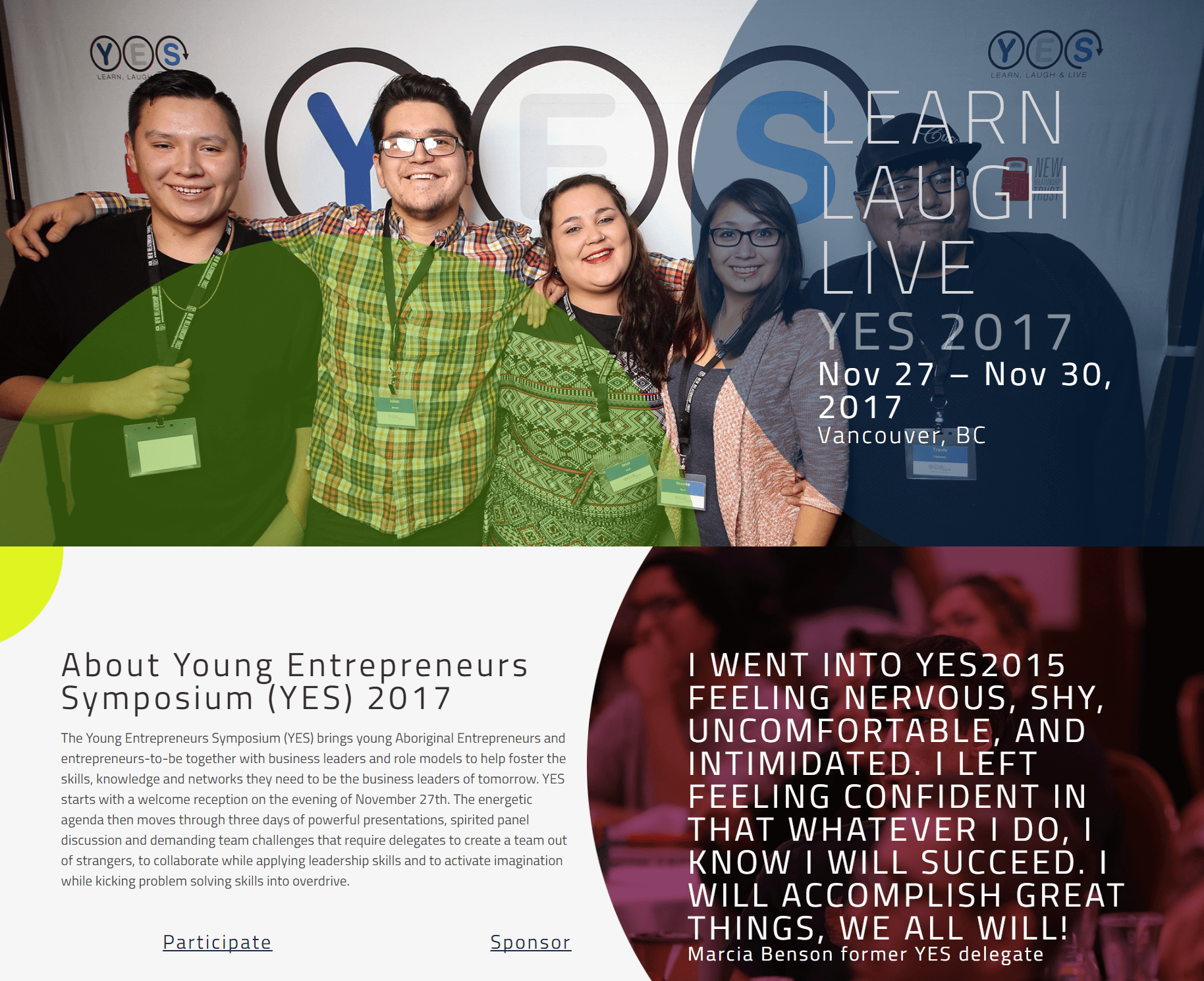 Youth: Attend the Young Entrepreneurs Symposium Nov.27-Nov.30, 2017