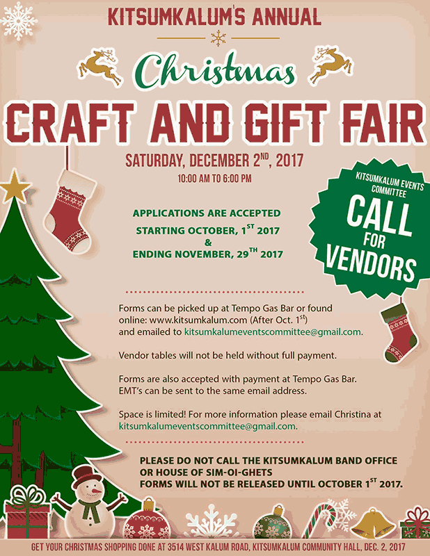 Christmas Craft and Gift Fair 2017 Dec. 2
