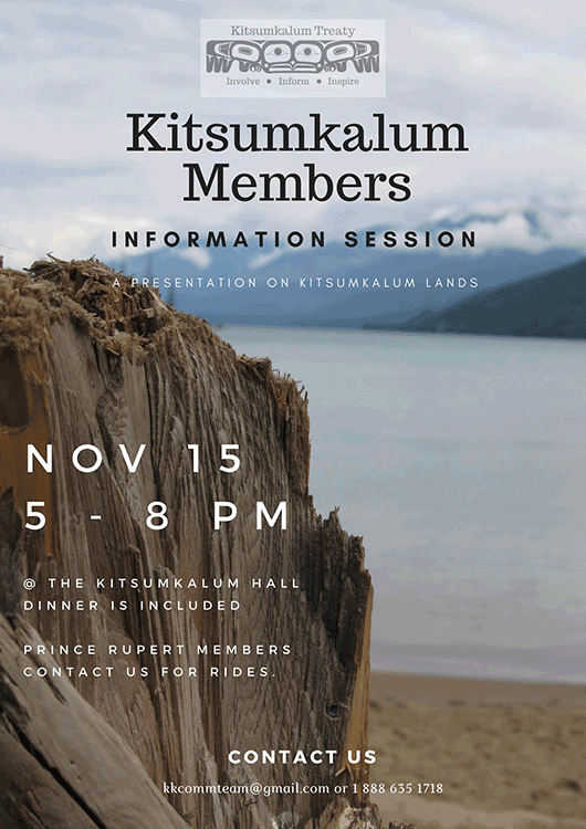 Information Session on Kitsumkalum Area Nov. 15
