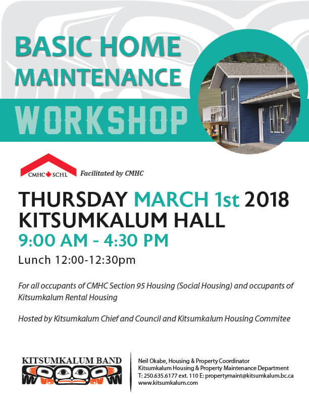 Basic Home Maintenance Workshop March 1st