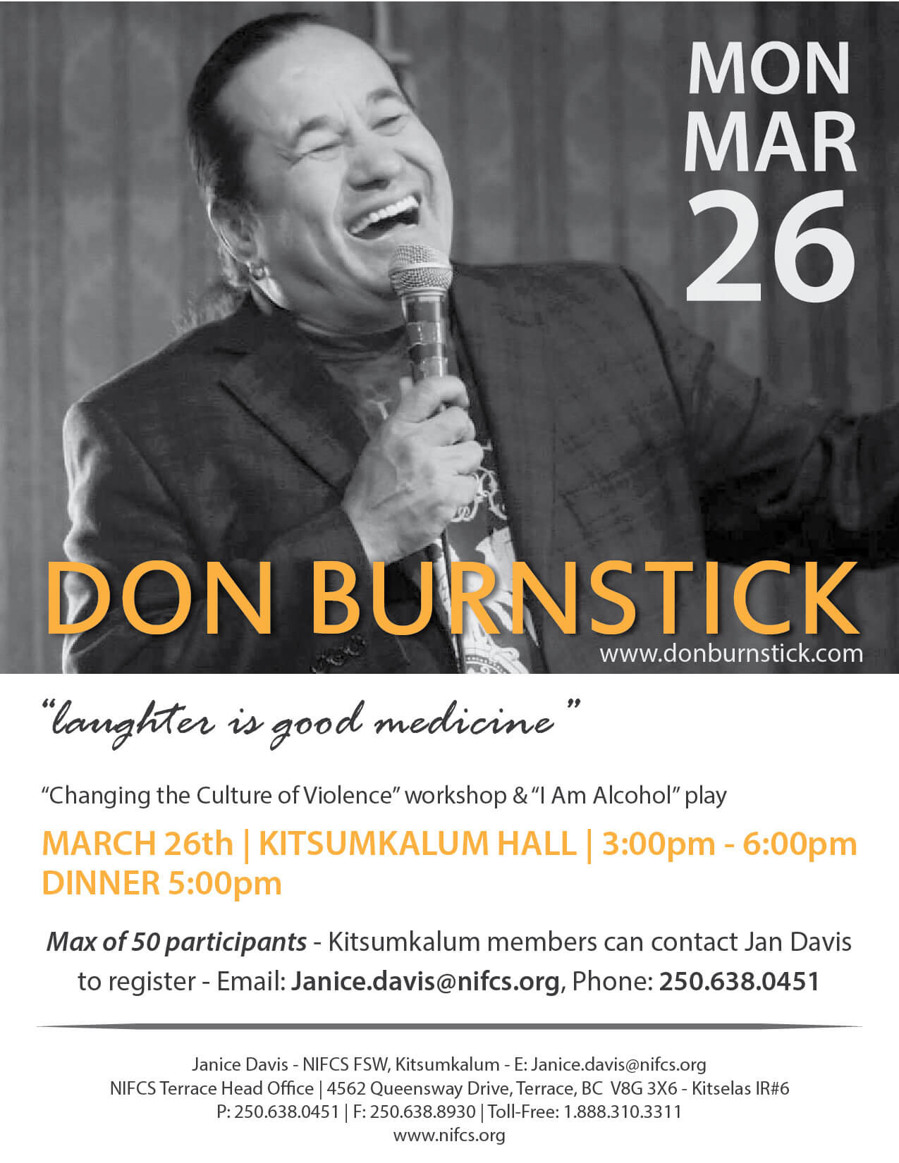 Workshop with Don Burnstick for Kitsumkalum Members