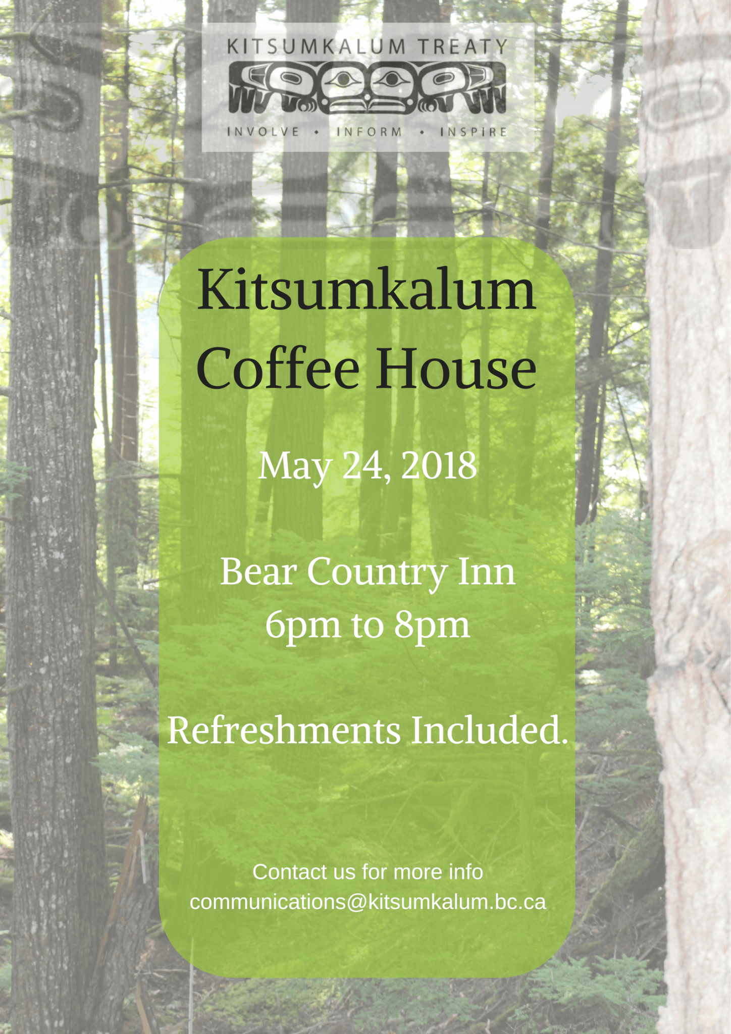 Kitsumkalum Coffee House – May 24th