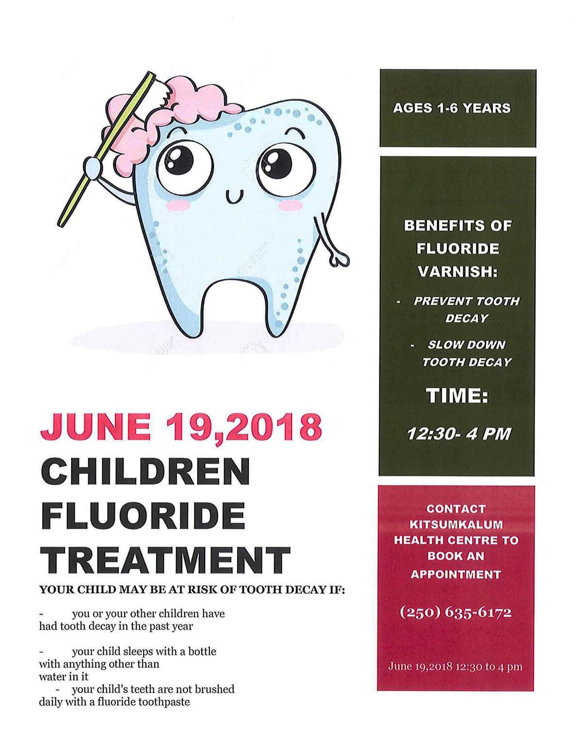 Fluoride Treatment for Kitsumkalum Children