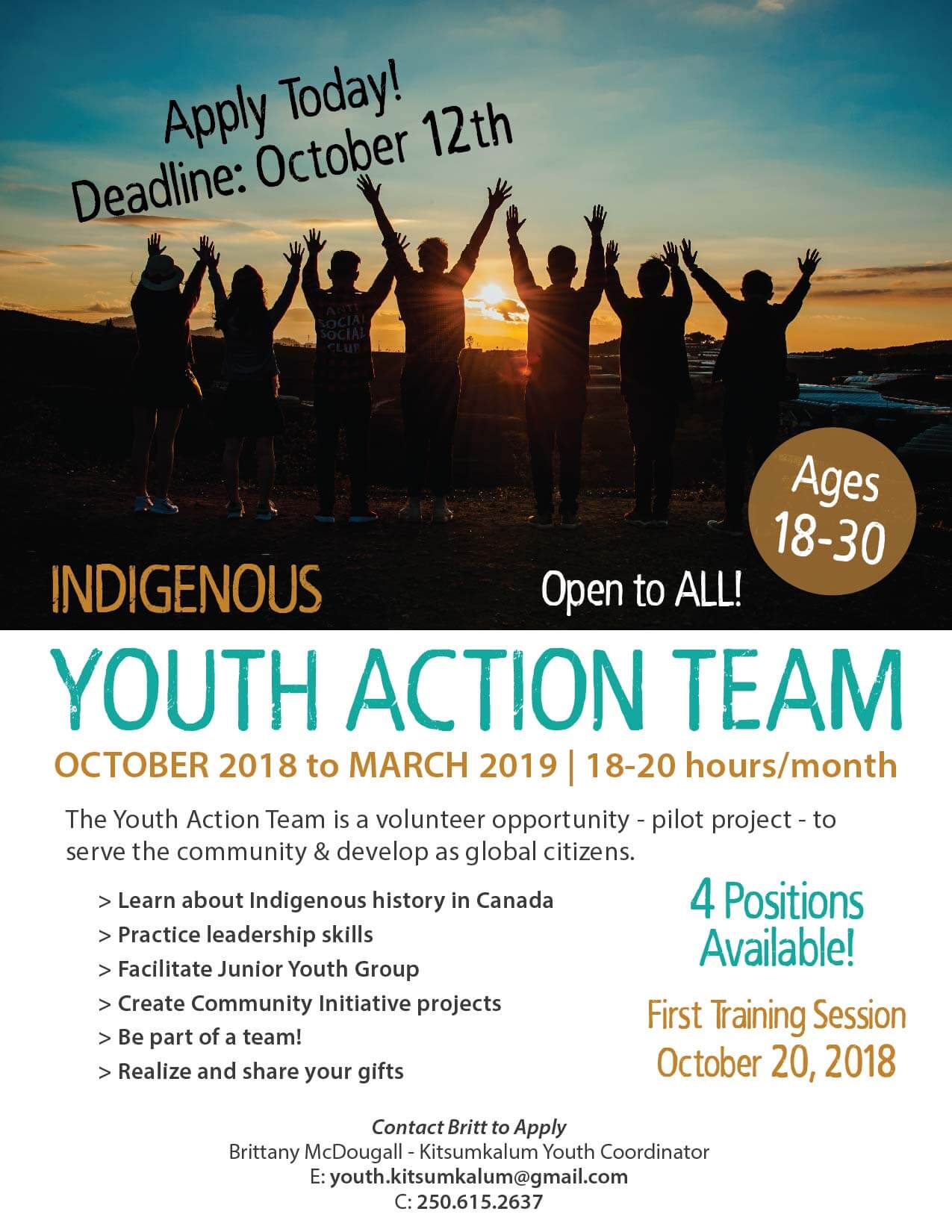 Youth Action Team – Apply Today!