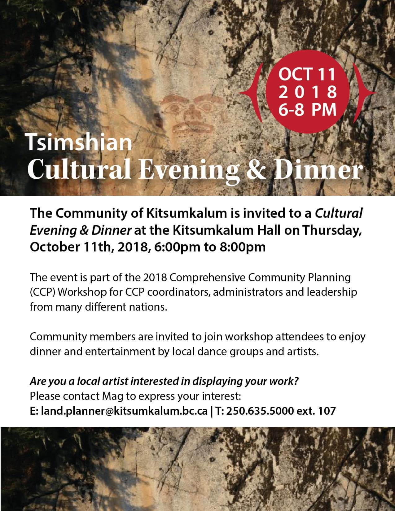 Cultural Evening and Dinner Oct. 11