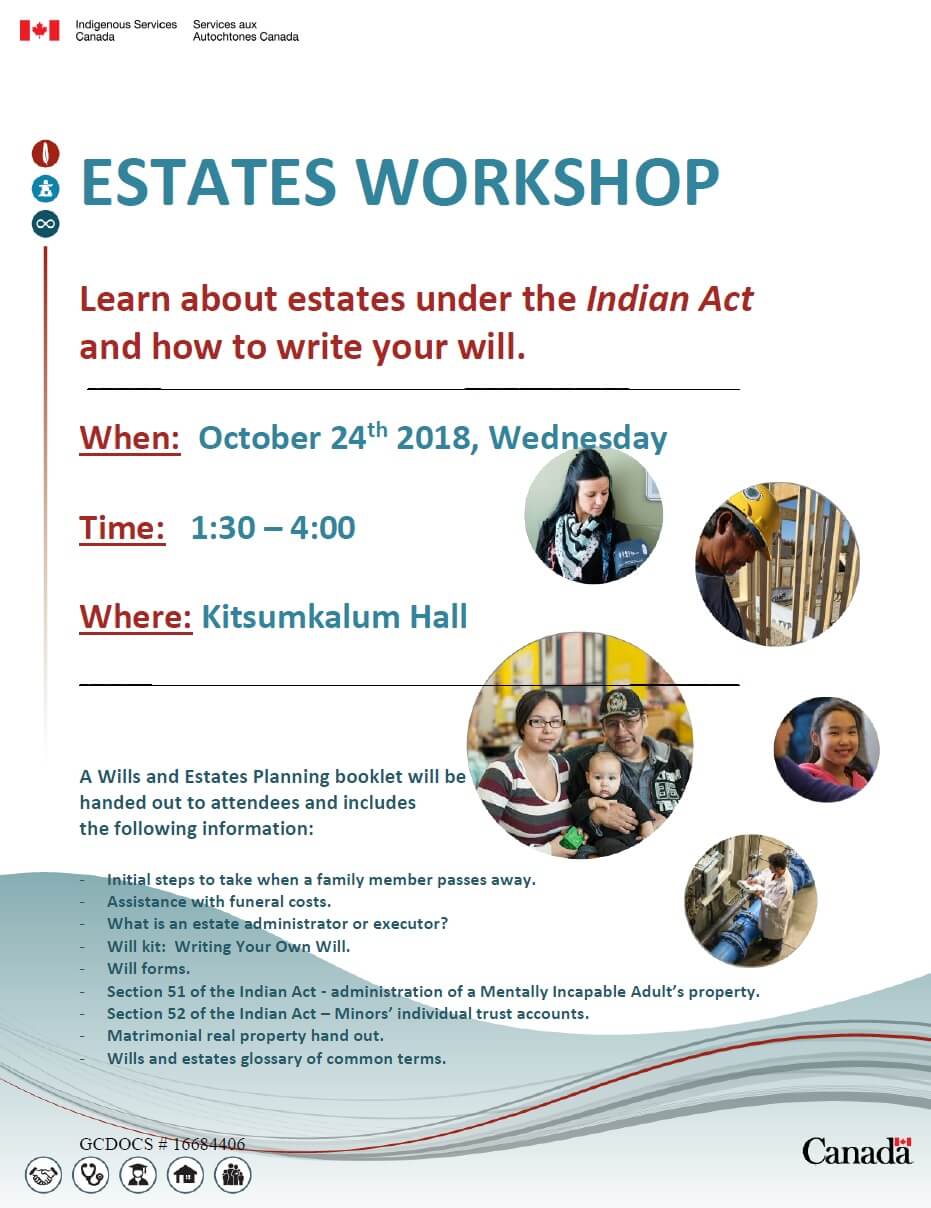 Estates Workshop Oct. 24