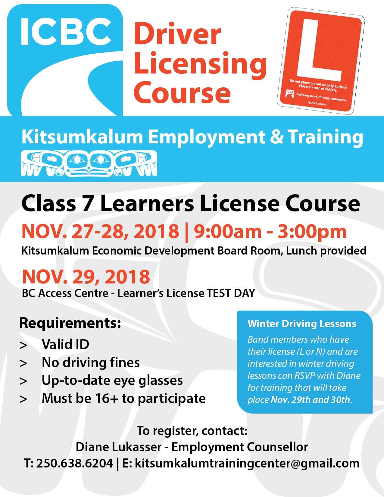 Obtain Your Learners License this November