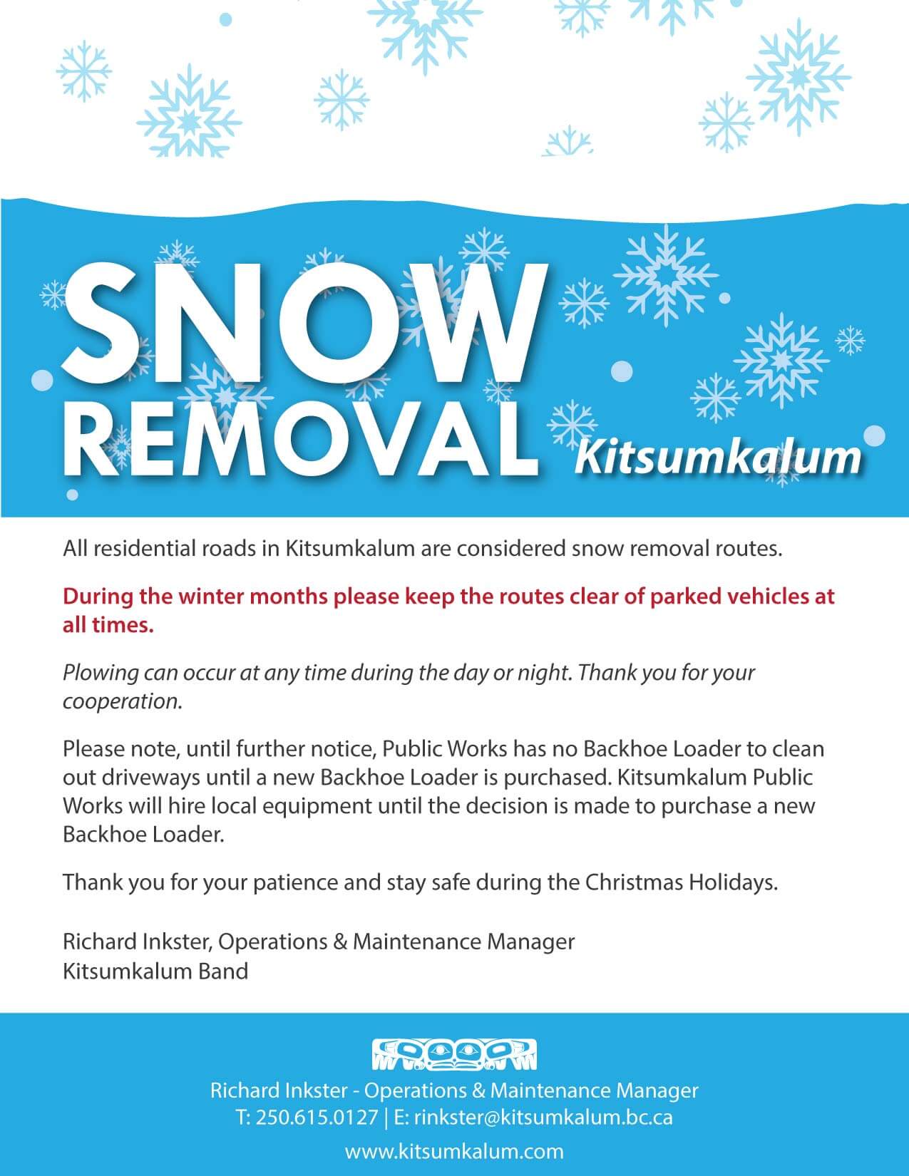 Snow Removal in Kitsumkalum