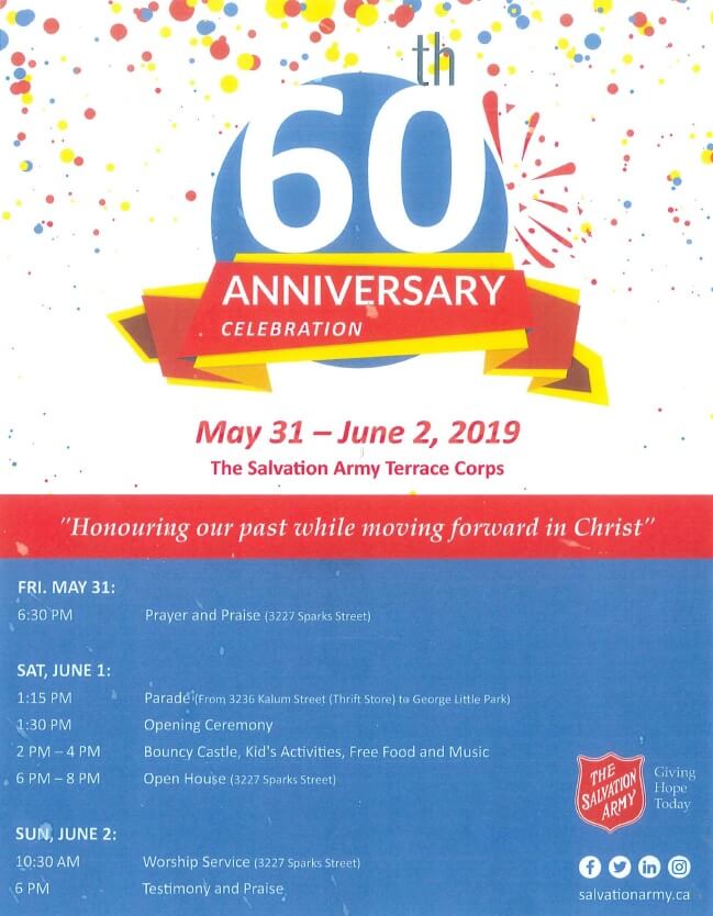 60th Anniversary Celebration – Salvation Army Terrace