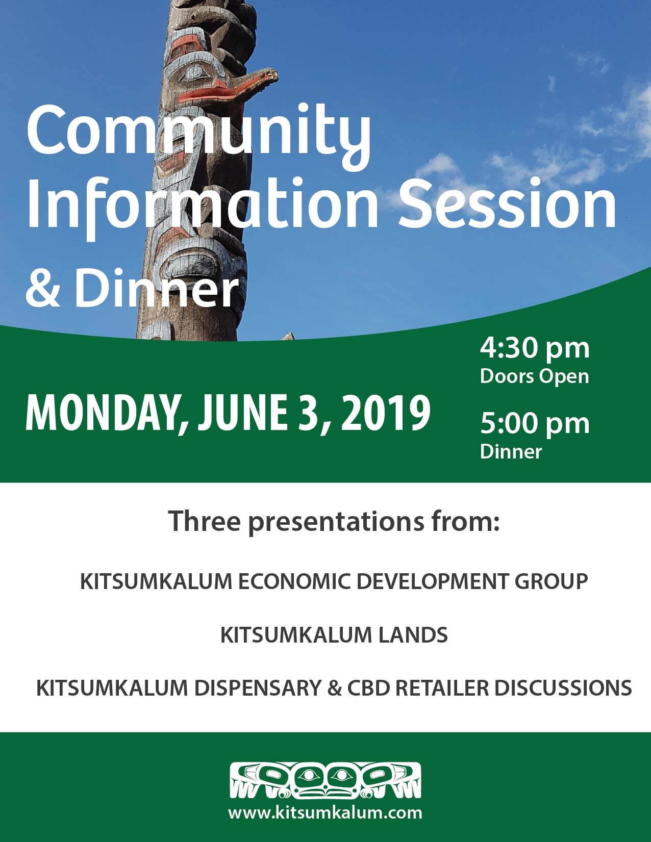 Community Information Session and Dinner JUNE 3