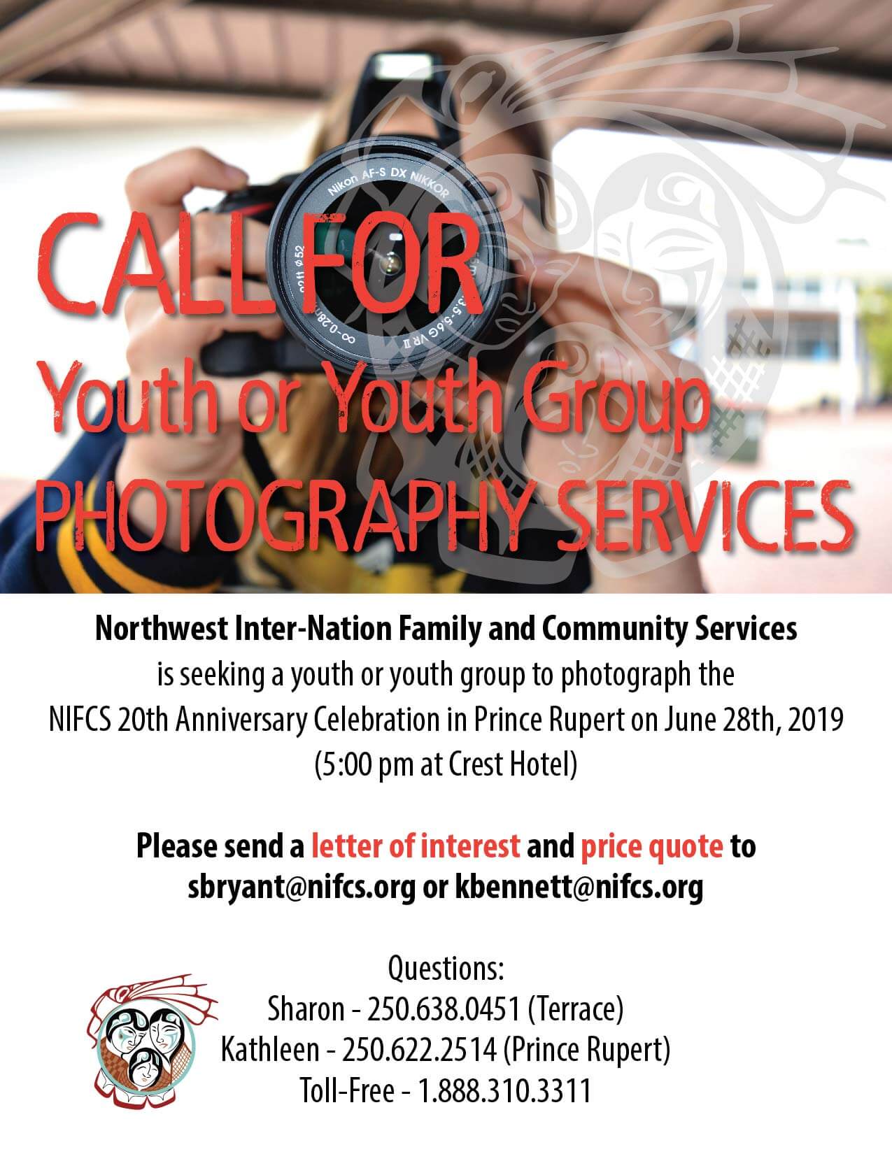 Call for Youth or Youth Group Photography Services
