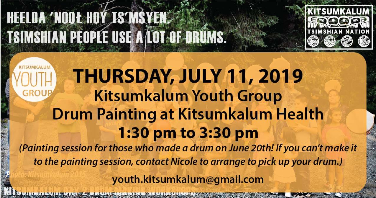 Kitsumkalum Youth Drum Painting JULY 11