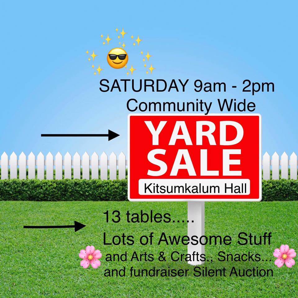 Kitsumkalum Yard Sale JULY 13