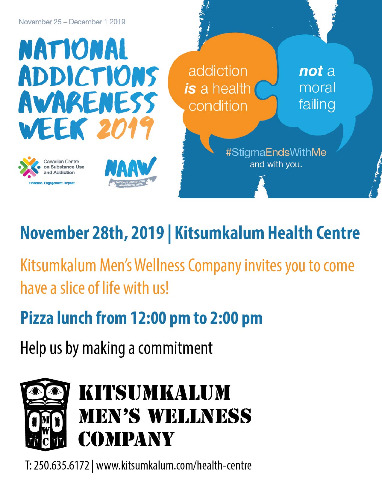 NOV 28 National Addictions Awareness Week Event