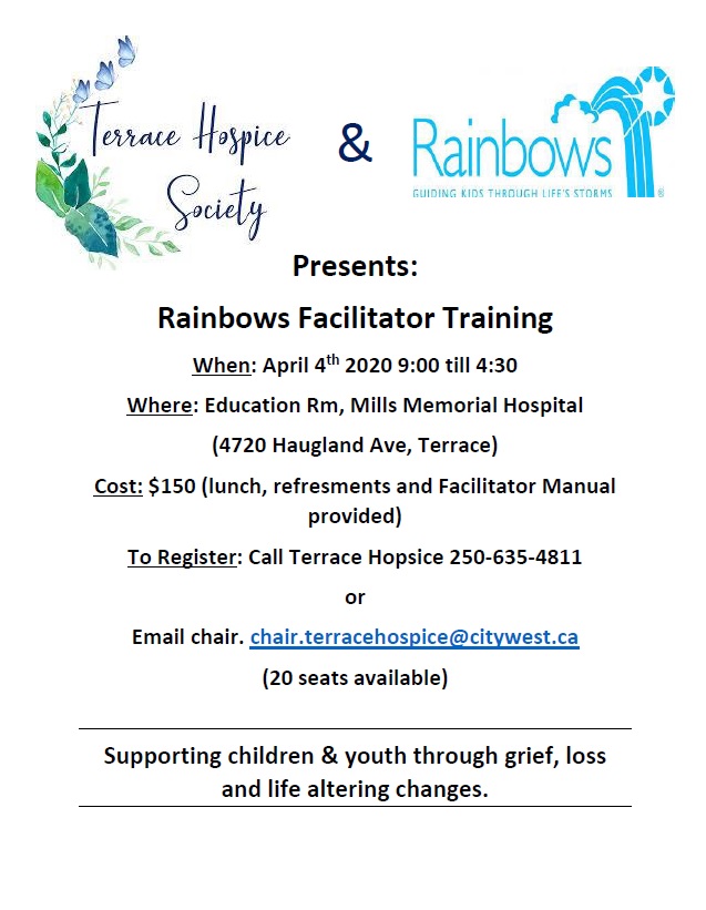 Rainbows Facilitator Training April 4th