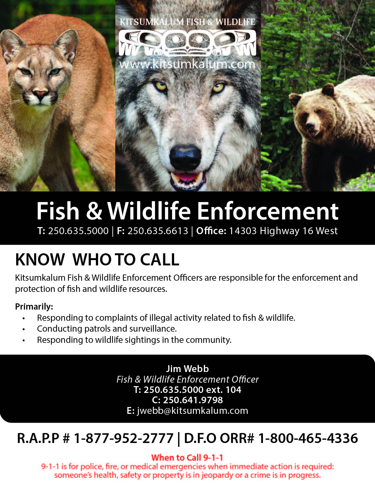 Kitsumkalum Fish & Wildlife Enforcement