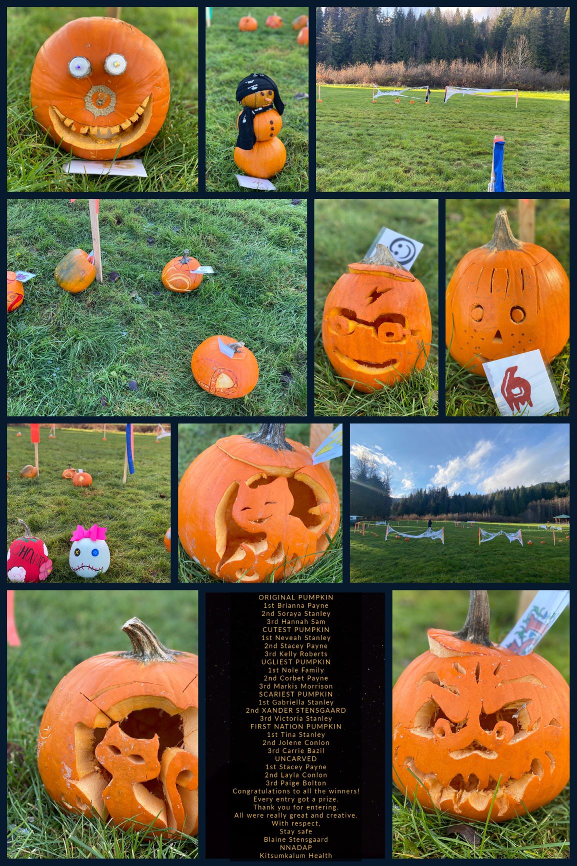 Pumpkin Carving – Thank you for entering the contest
